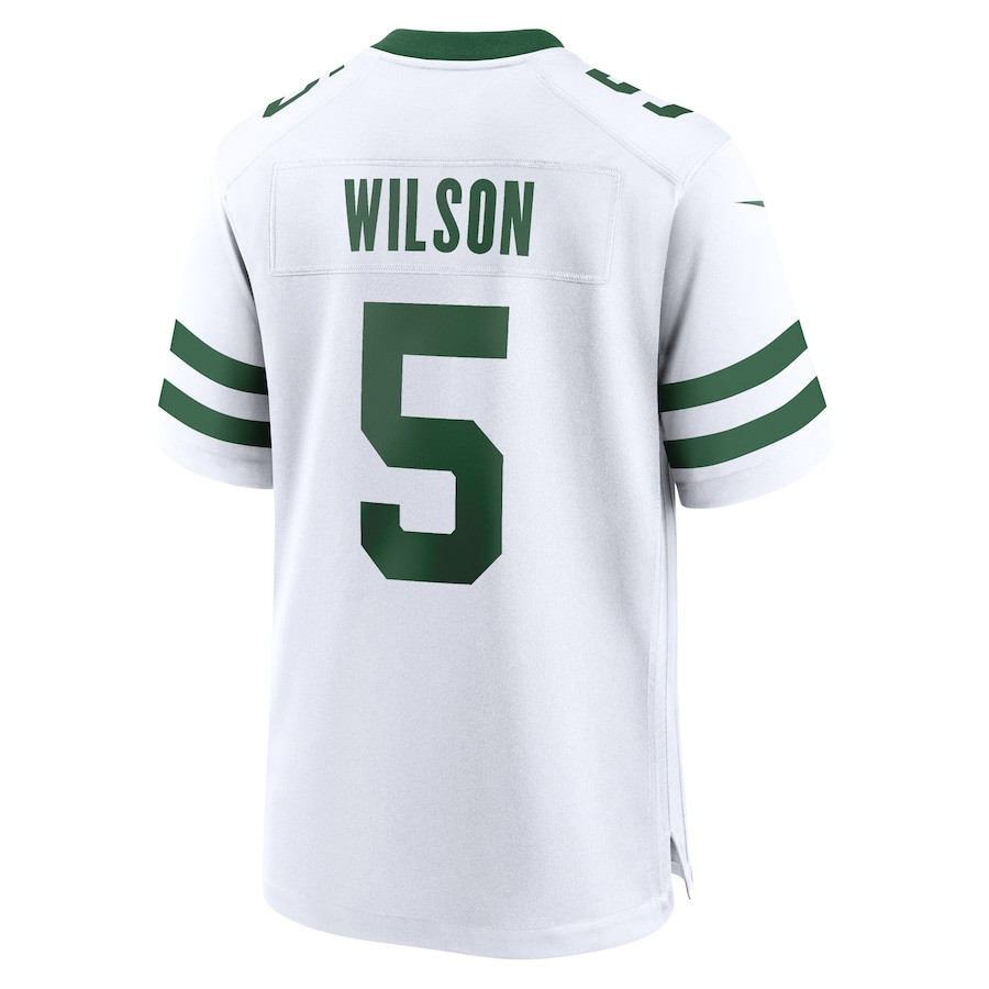Garrett Wilson #5 New York Jets Game Jersey - Men's | Legacy White - Image 3