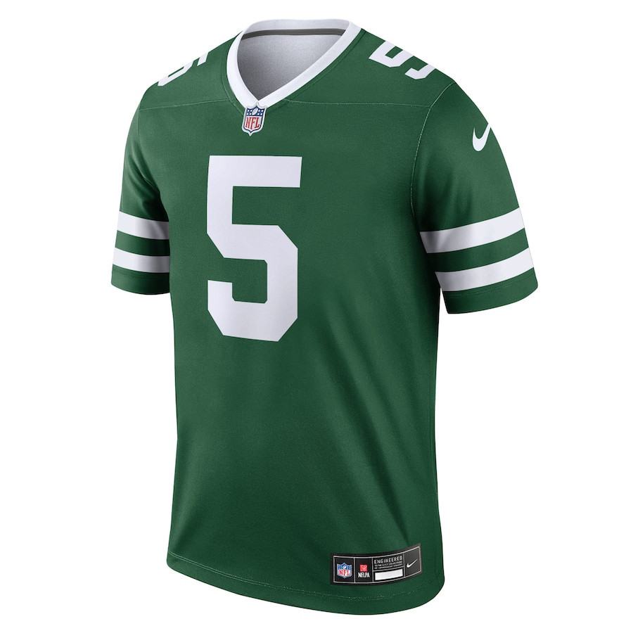 Alternative view of Garrett Wilson #5 New York Jets Legend Jersey - Men's