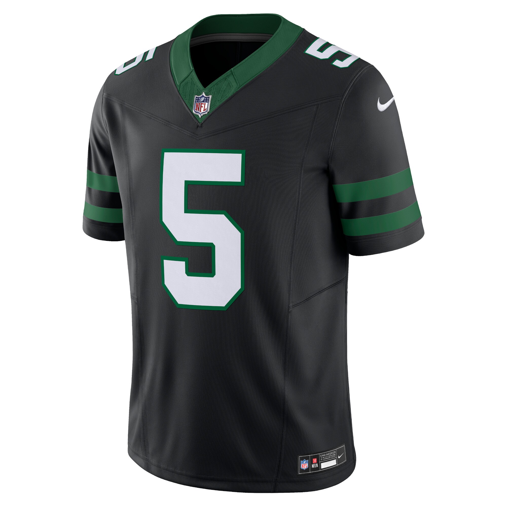 Alternative view of Garrett Wilson New York Jets Alternate Vapor F.U.S.E. Limited Jersey - Men's