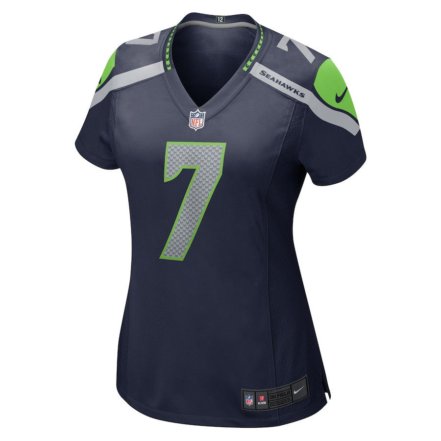Alternative view of Geno Smith #7 Seattle Seahawks Game Jersey - Women's | Navy