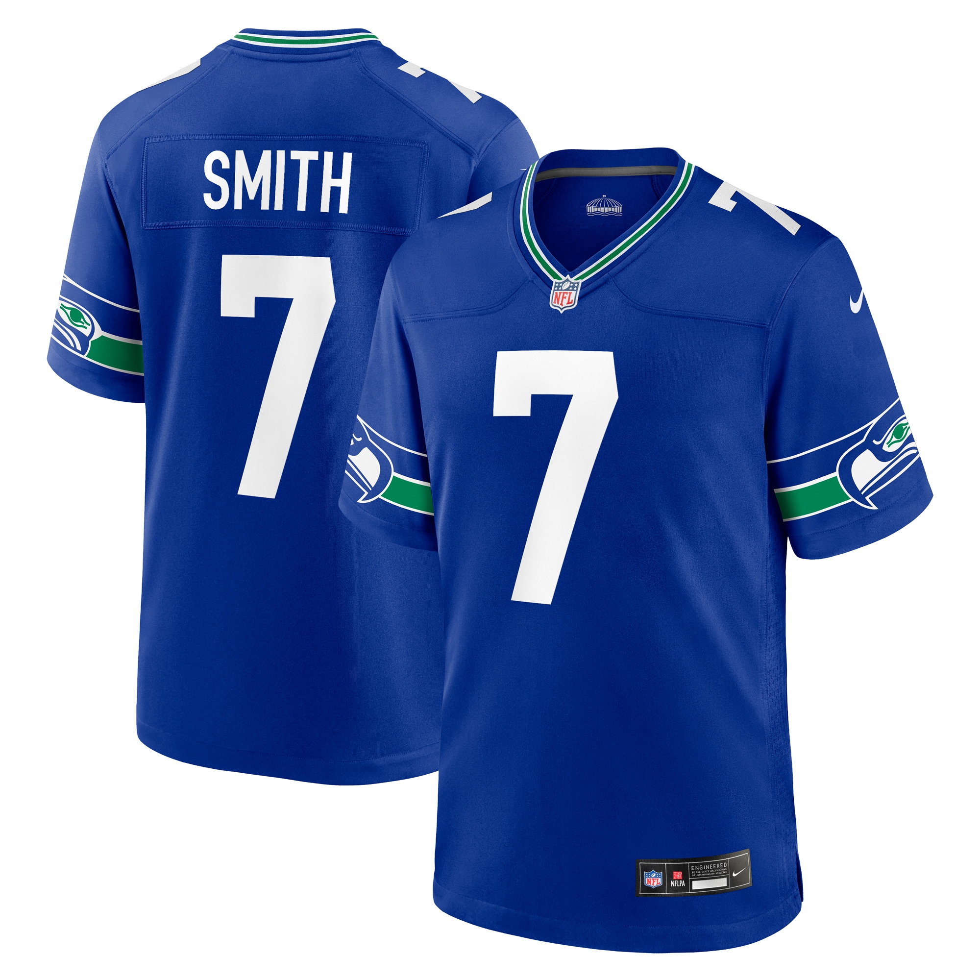 Geno Smith Seattle Seahawks Throwback Game Jersey - Men's
