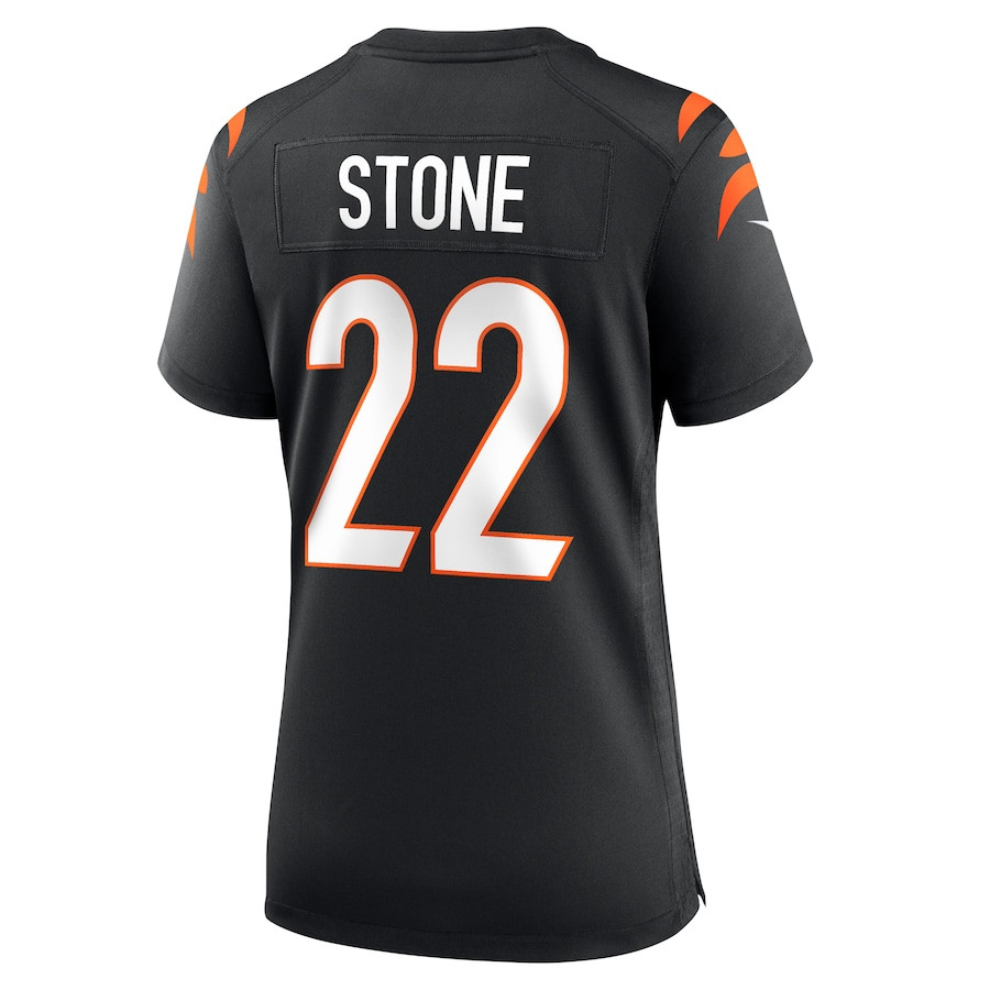 Geno Stone #22 Cincinnati Bengals Game Jersey - Women's | Black - Image 3