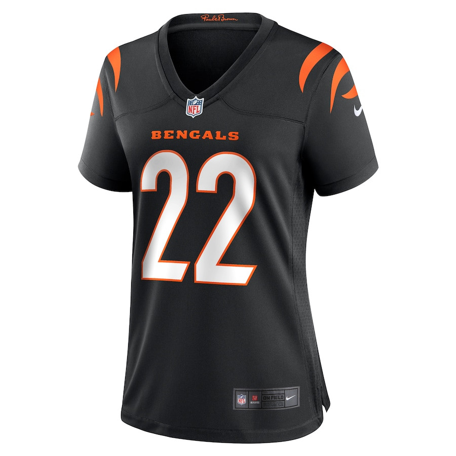 Alternative view of Geno Stone #22 Cincinnati Bengals Game Jersey - Women's | Black