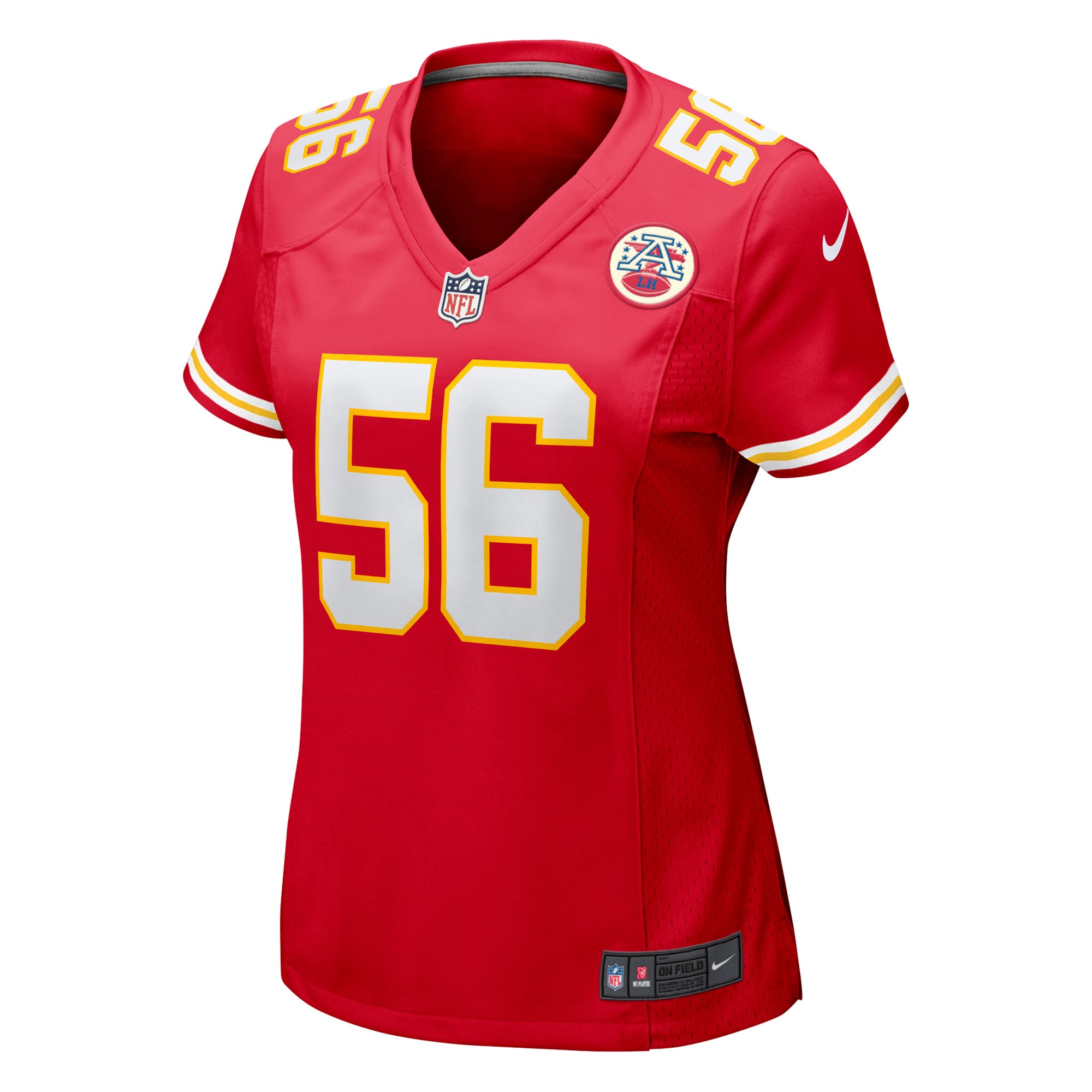 Alternative view of George Karlaftis Kansas City Chiefs Game Jersey - Women's