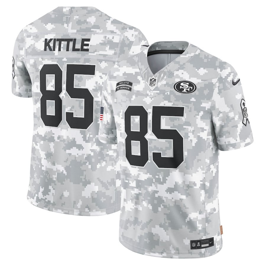 George Kittle #85 San Francisco 49ers Salute To Service Limited Jersey - Men's | Arctic Camo