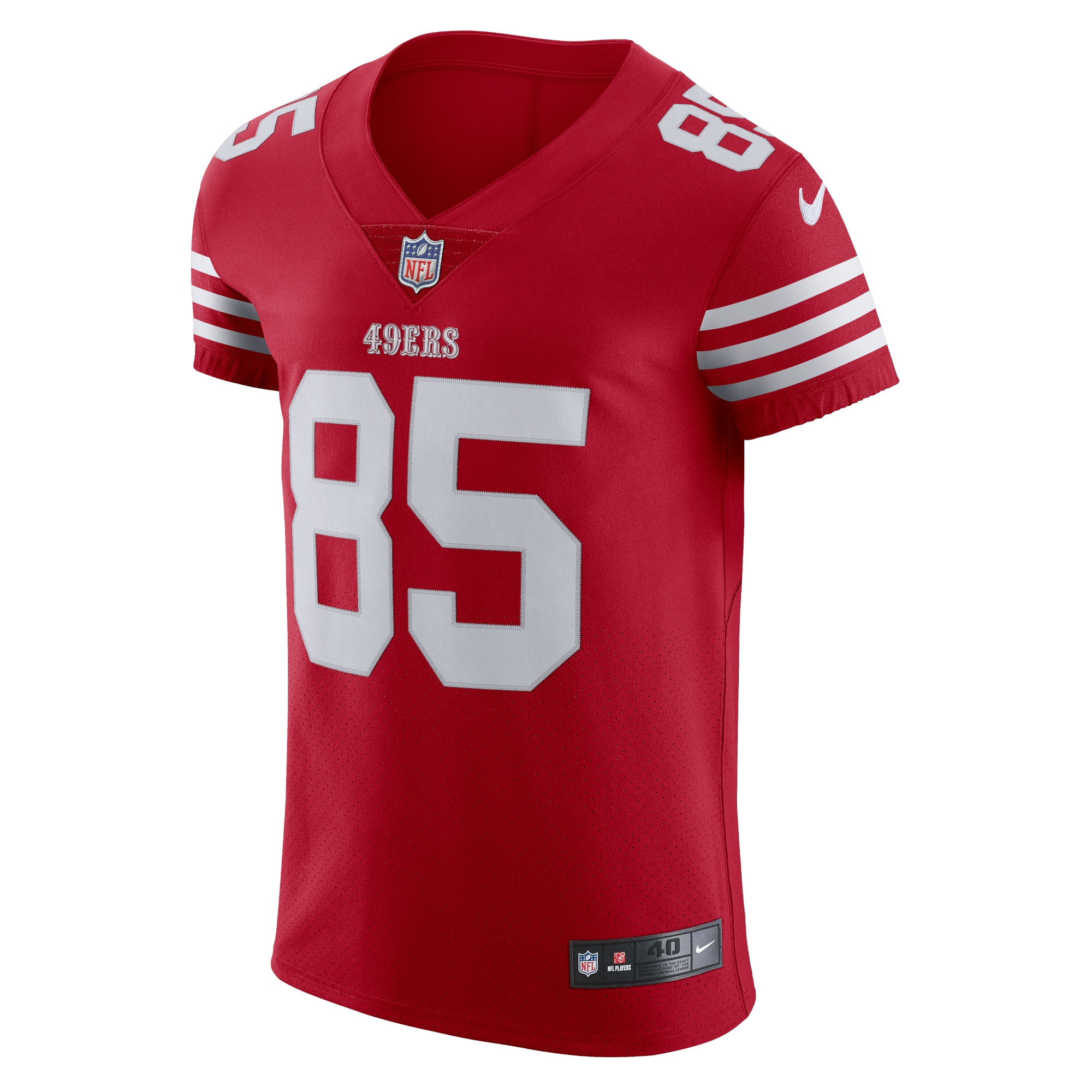 Alternative view of George Kittle San Francisco 49ers Elite Jersey - Men's