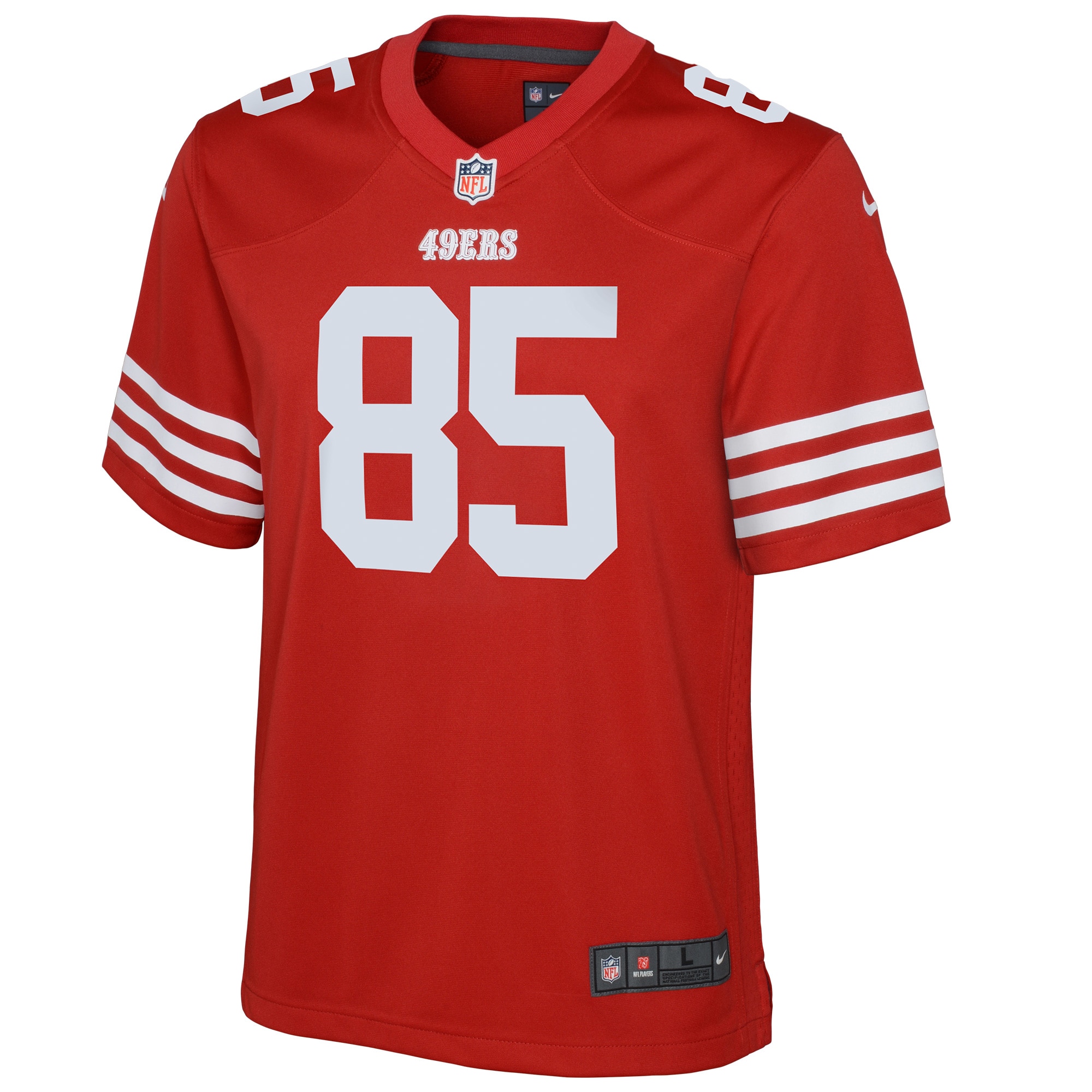 Alternative view of George Kittle San Francisco 49ers Game Jersey - Youth