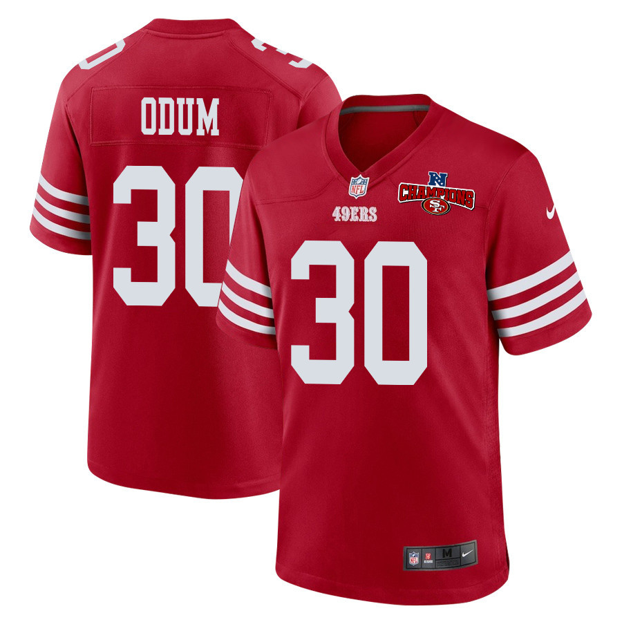 George Odum #30 San Francisco 49ers Game Jersey - Men's | Scarlet