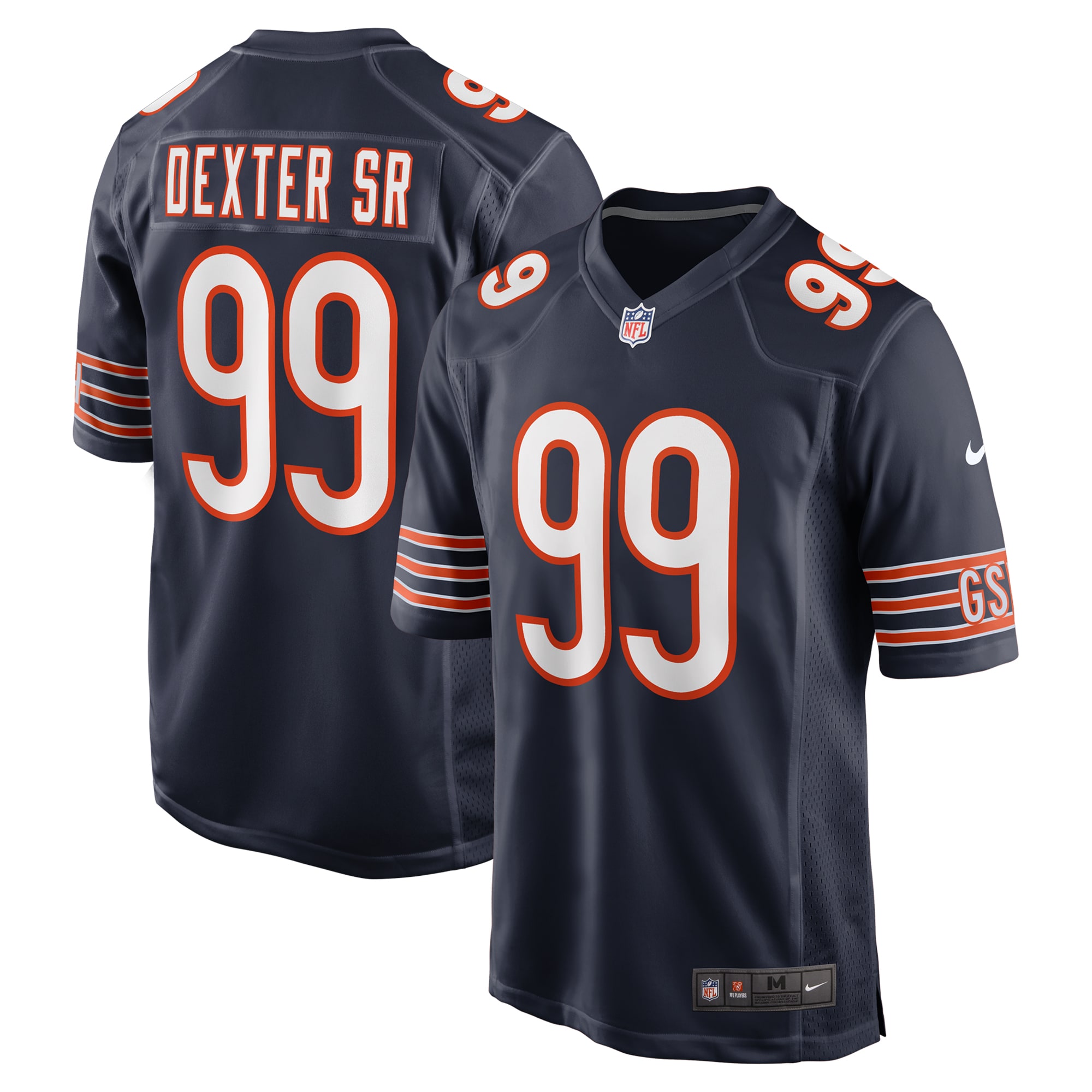 Gervon Dexter Sr. Chicago Bears Game Jersey - Men's