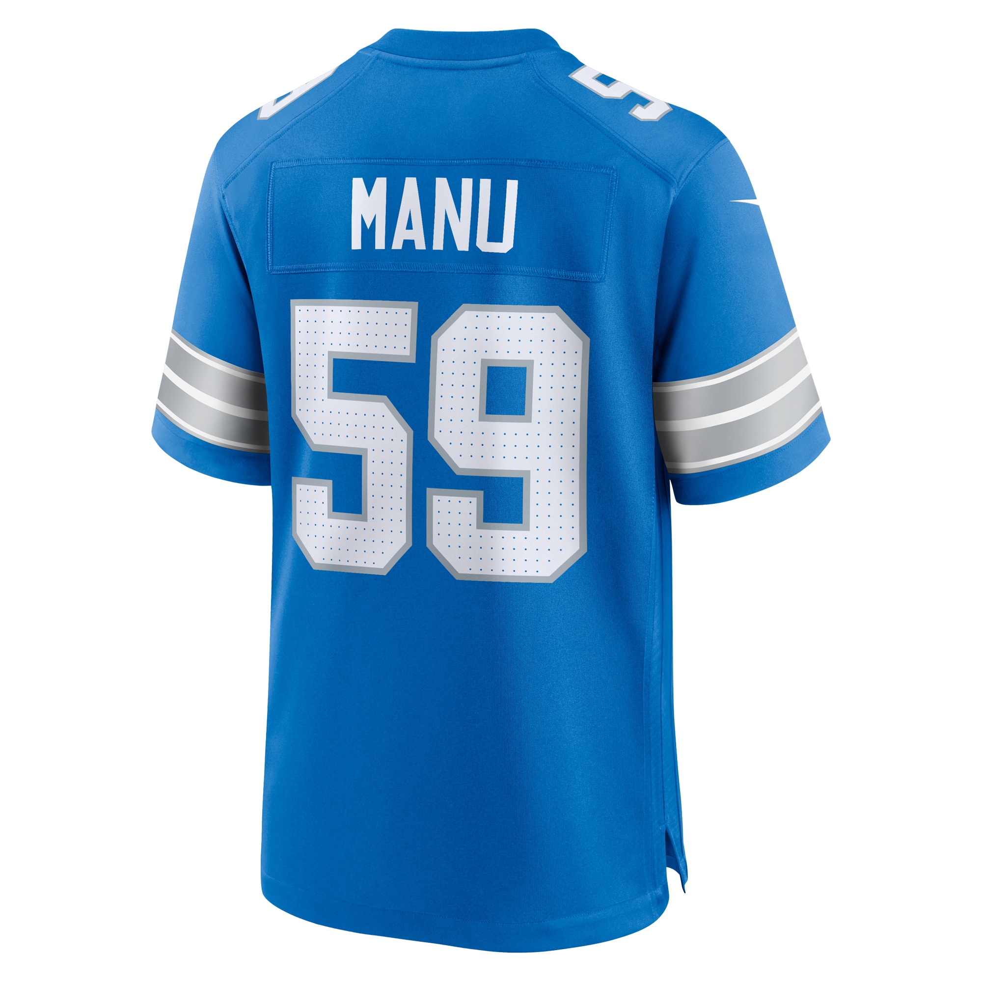 Giovanni Manu Detroit Lions Game Jersey - Men's - Image 3