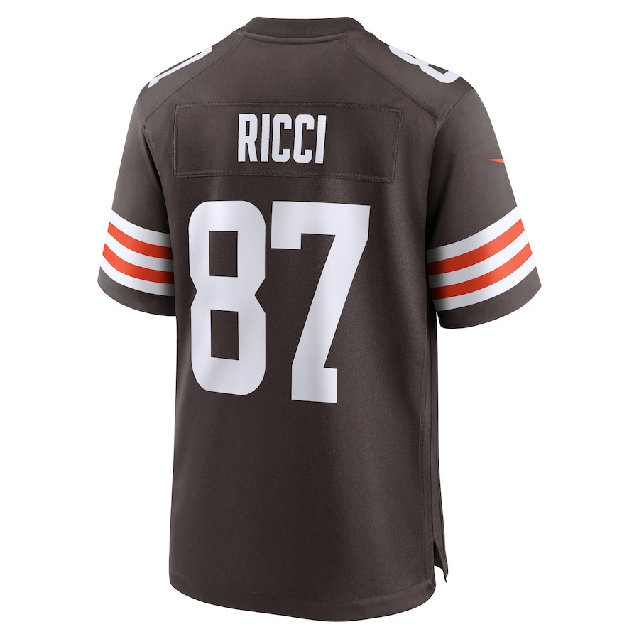 Giovanni Ricci #87 Cleveland Browns Game Jersey - Men's | Brown - Image 3