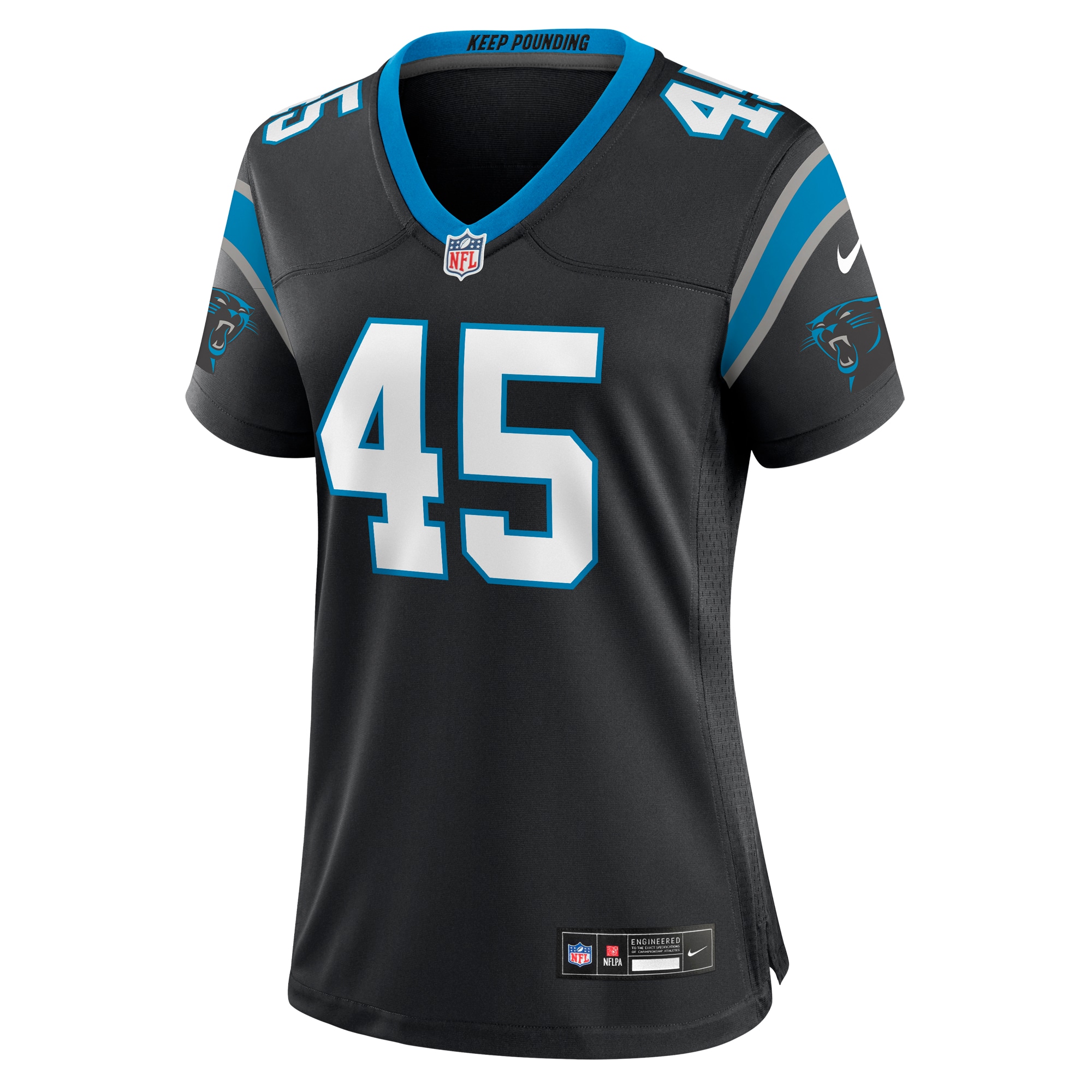 Alternative view of Giovanni Ricci Carolina Panthers Game Jersey - Women's