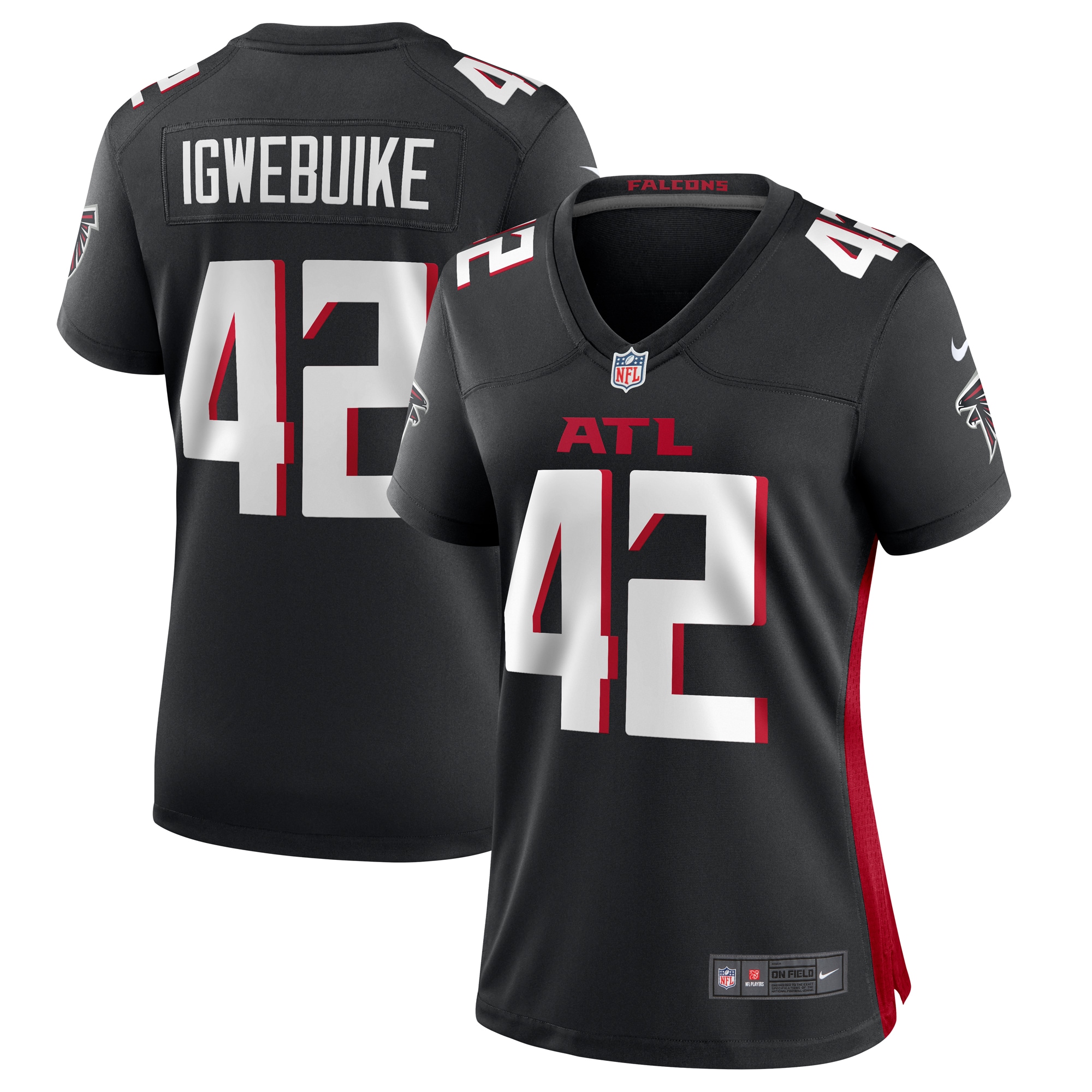 Godwin Igwebuike Atlanta Falcons Game Jersey - Women's