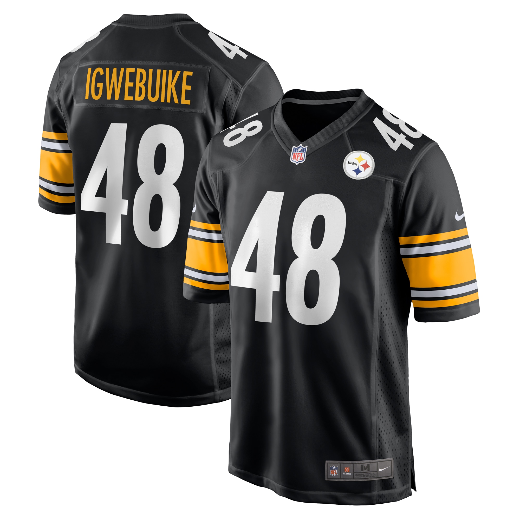 Godwin Igwebuike Pittsburgh Steelers Game Jersey - Men's