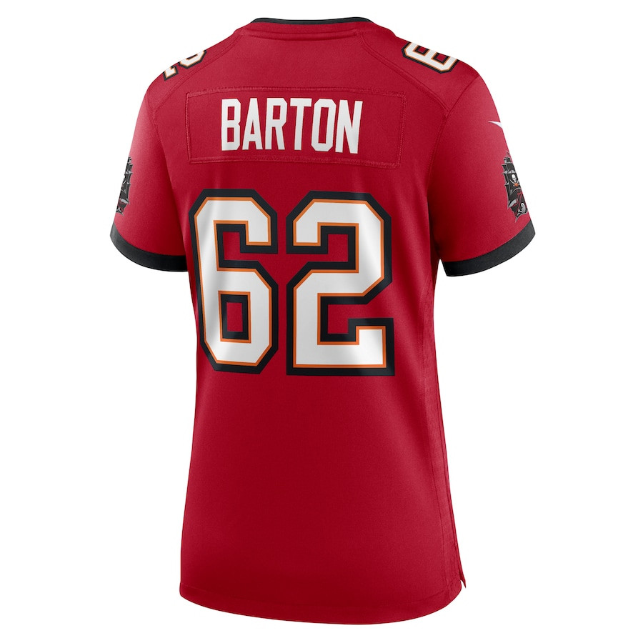 Graham Barton #62 Tampa Bay Buccaneers Game Jersey - Women's | Red - Image 3