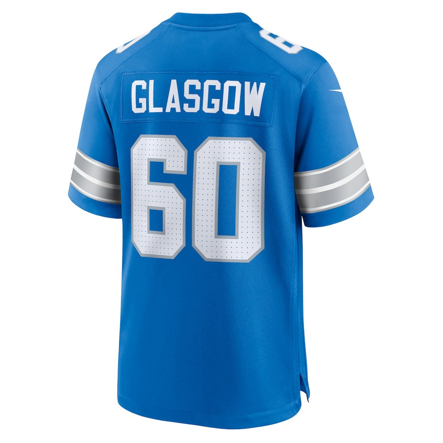 Graham Glasgow #60 Detroit Lions Game Jersey - Men's | Blue - Image 3