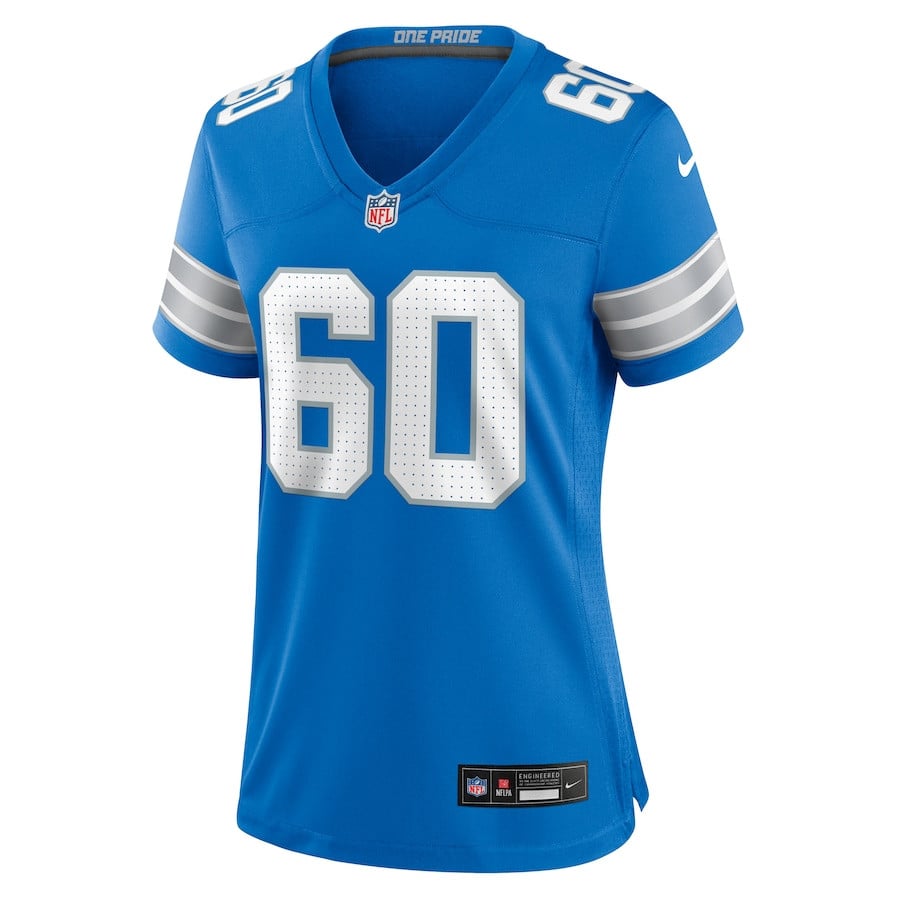 Graham Glasgow #60 Detroit Lions Game Jersey - Women's | Blue - Image 2