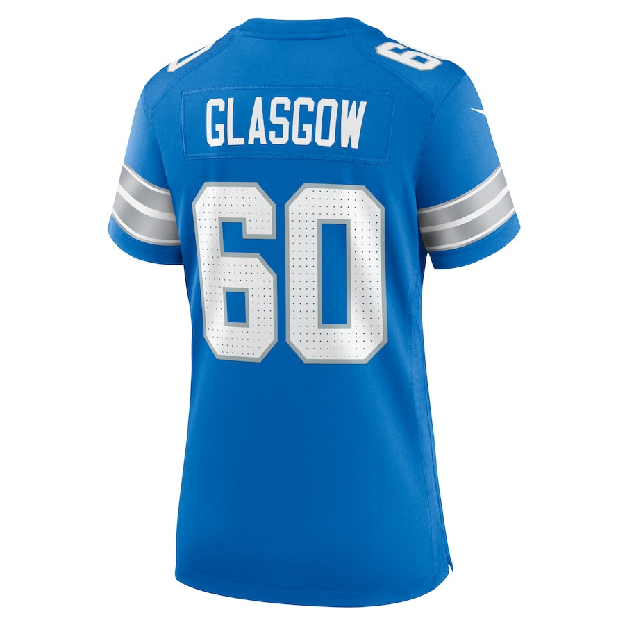Graham Glasgow #60 Detroit Lions Game Jersey - Women's | Blue - Image 3