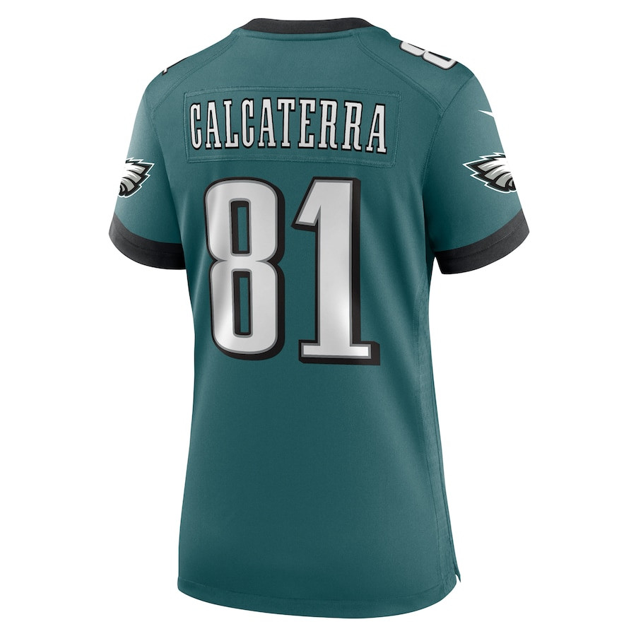 Grant Calcaterra #81 Philadelphia Eagles Game Jersey - Women's | Midnight Green - Image 3