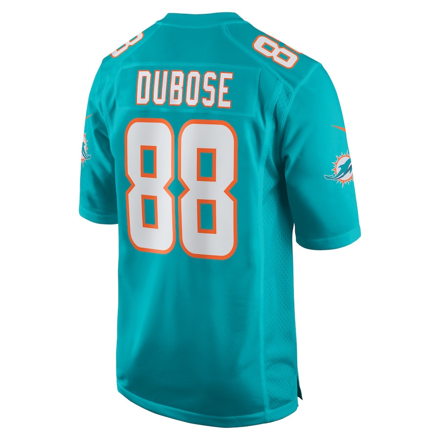 Grant DuBose #88 Miami Dolphins Game Jersey - Men's | Aqua - Image 3