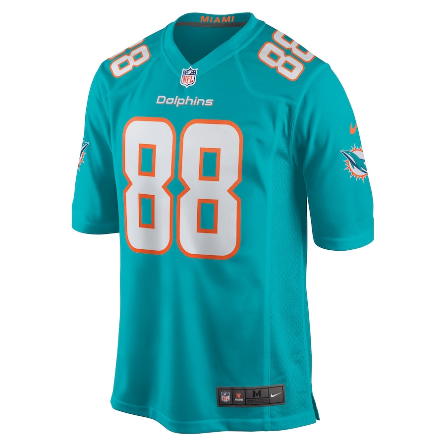 Alternative view of Grant DuBose #88 Miami Dolphins Game Jersey - Men's | Aqua