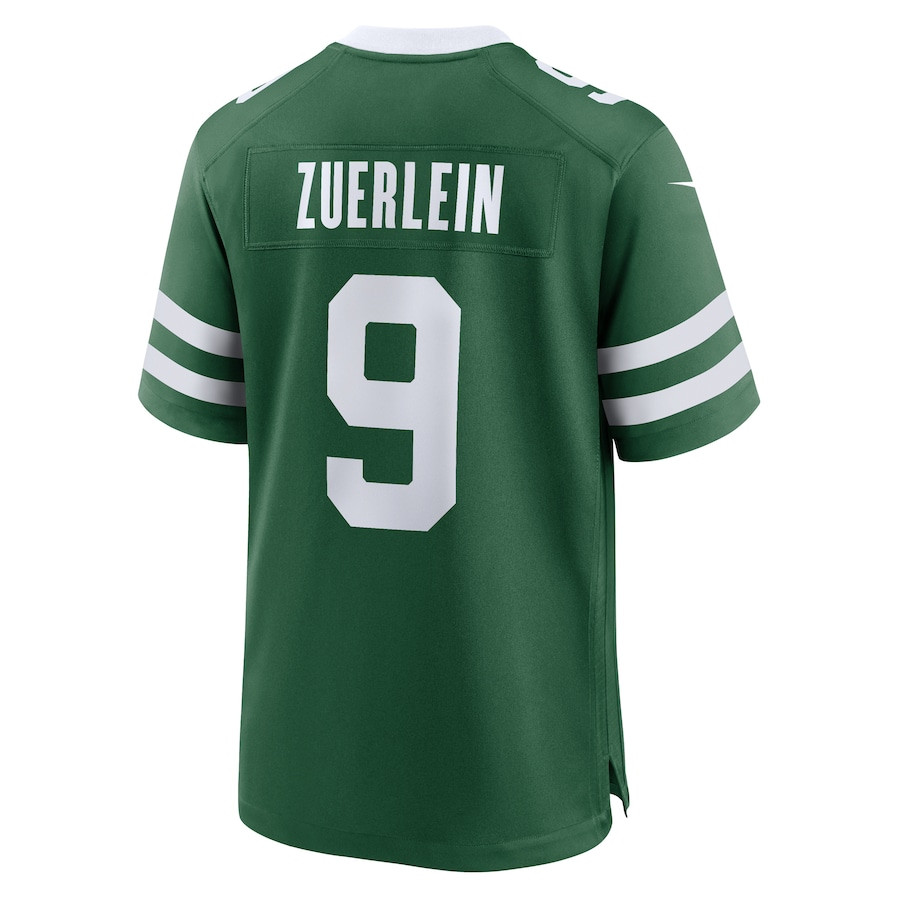 Greg Zuerlein #9 New York Jets Game Jersey - Men's | Legacy Green - Image 3
