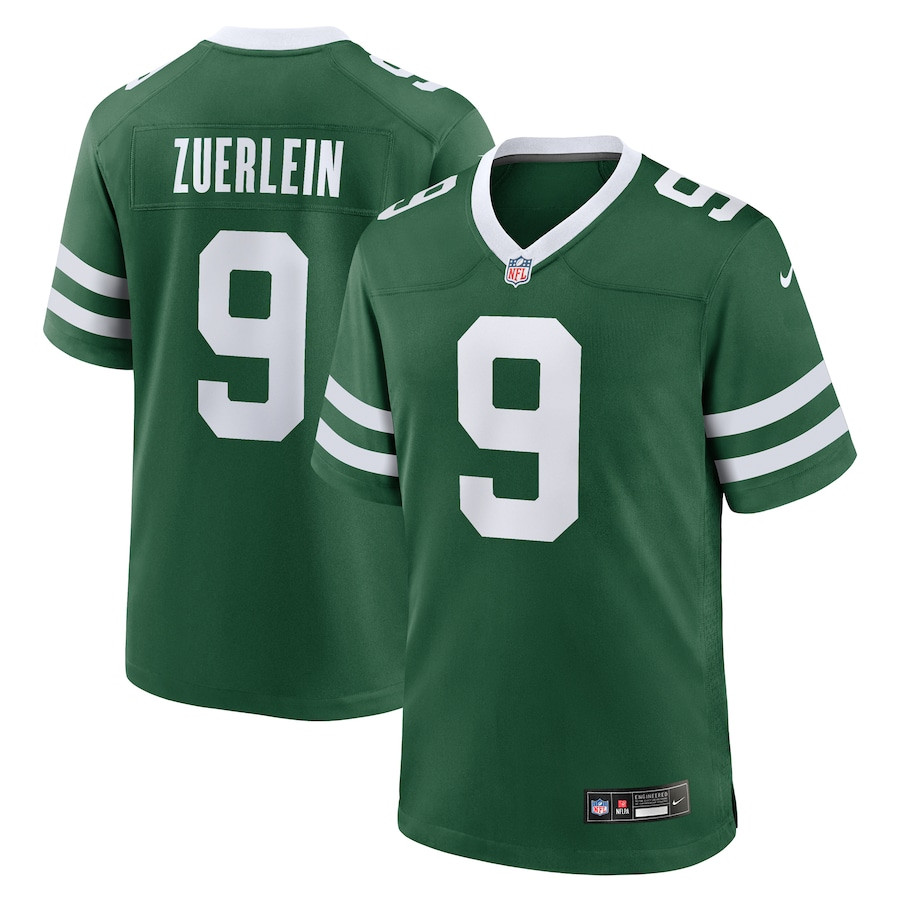 Greg Zuerlein #9 New York Jets Game Jersey - Men's | Legacy Green