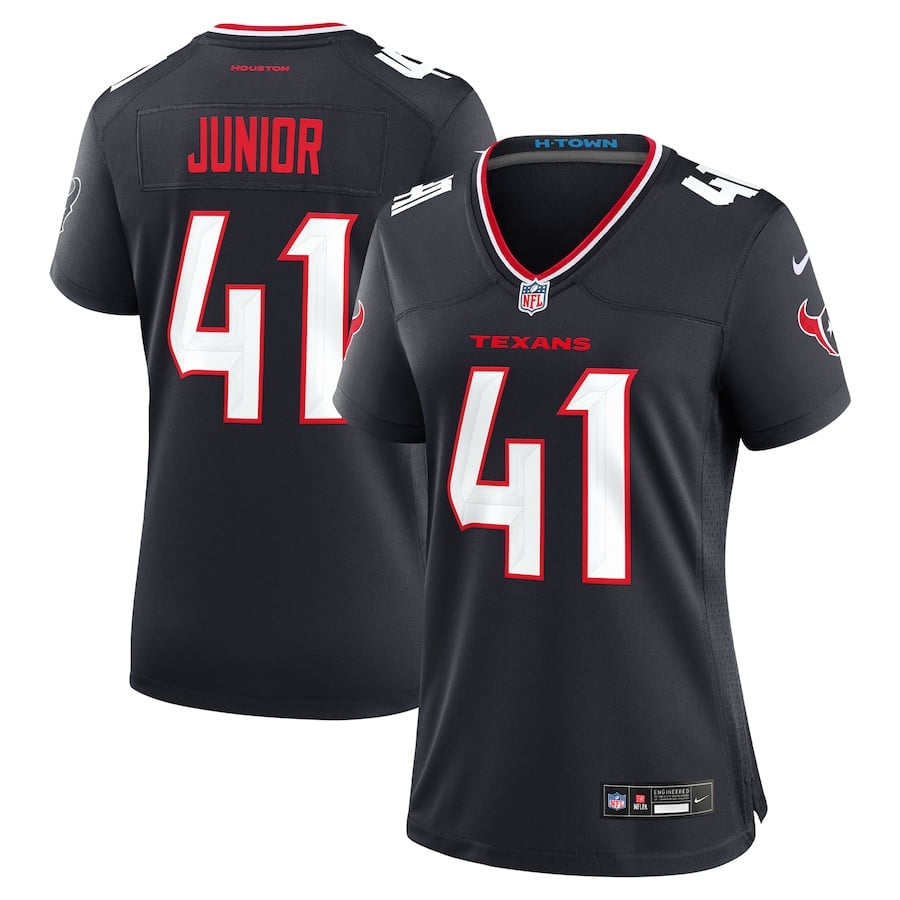 Gregory Junior #41 Houston Texans Game Jersey - Women's | Navy
