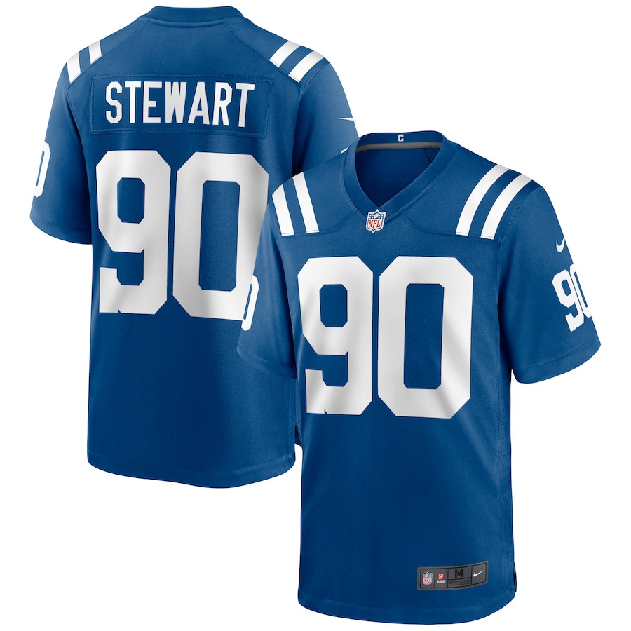Grover Stewart #90 Indianapolis Colts Game Jersey - Men's | Royal