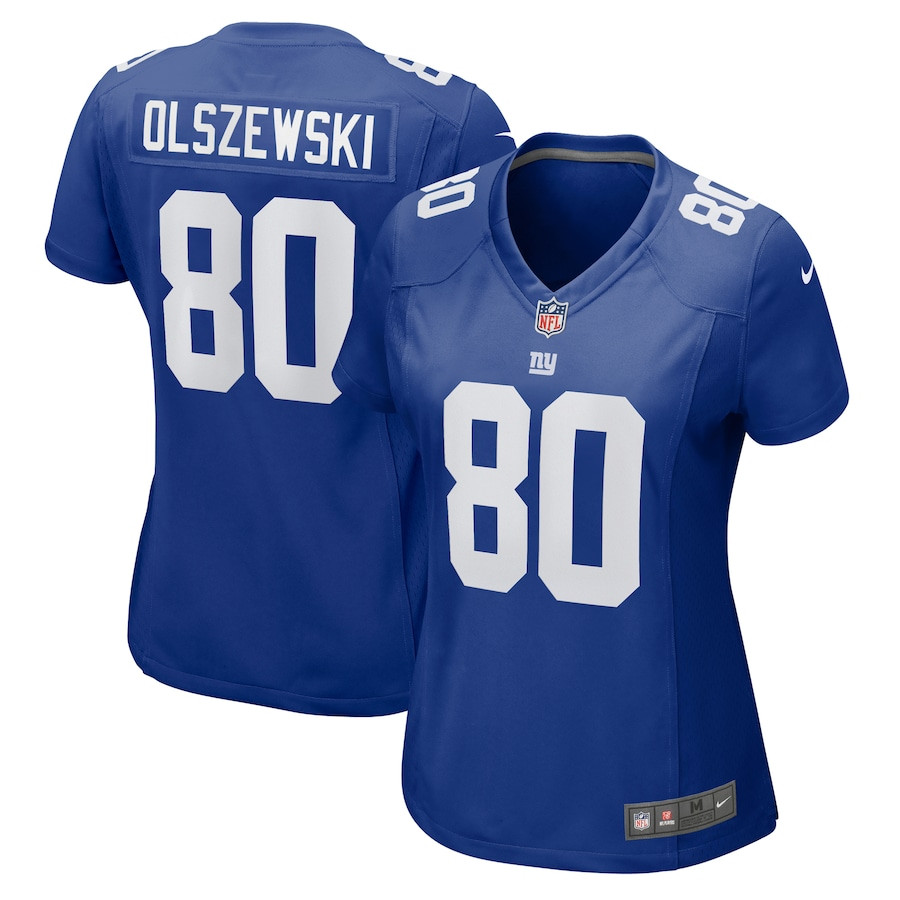 Gunner Olszewski #80 New York Giants Game Jersey - Women's | Royal
