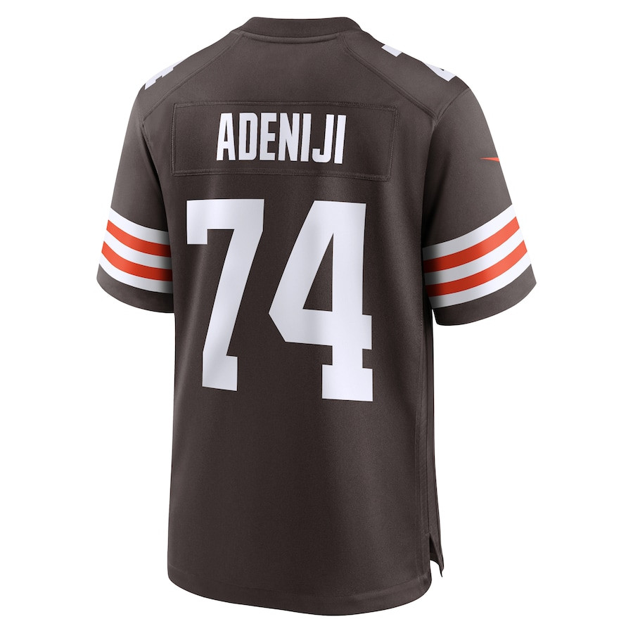 Hakeem Adeniji #74 Cleveland Browns Game Jersey - Men's | Brown - Image 3