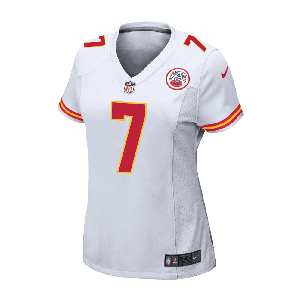 Alternative view of Harrison Butker #7 Kansas City Chiefs Game Jersey - Women's | White