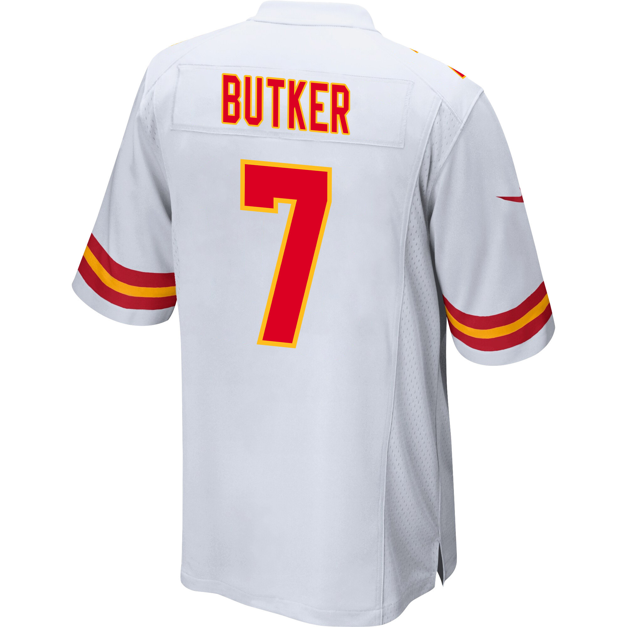 Harrison Butker #7 Kansas City Chiefs Super Bowl LVIII Champions 4X Game Jersey - Men's | White - Image 3
