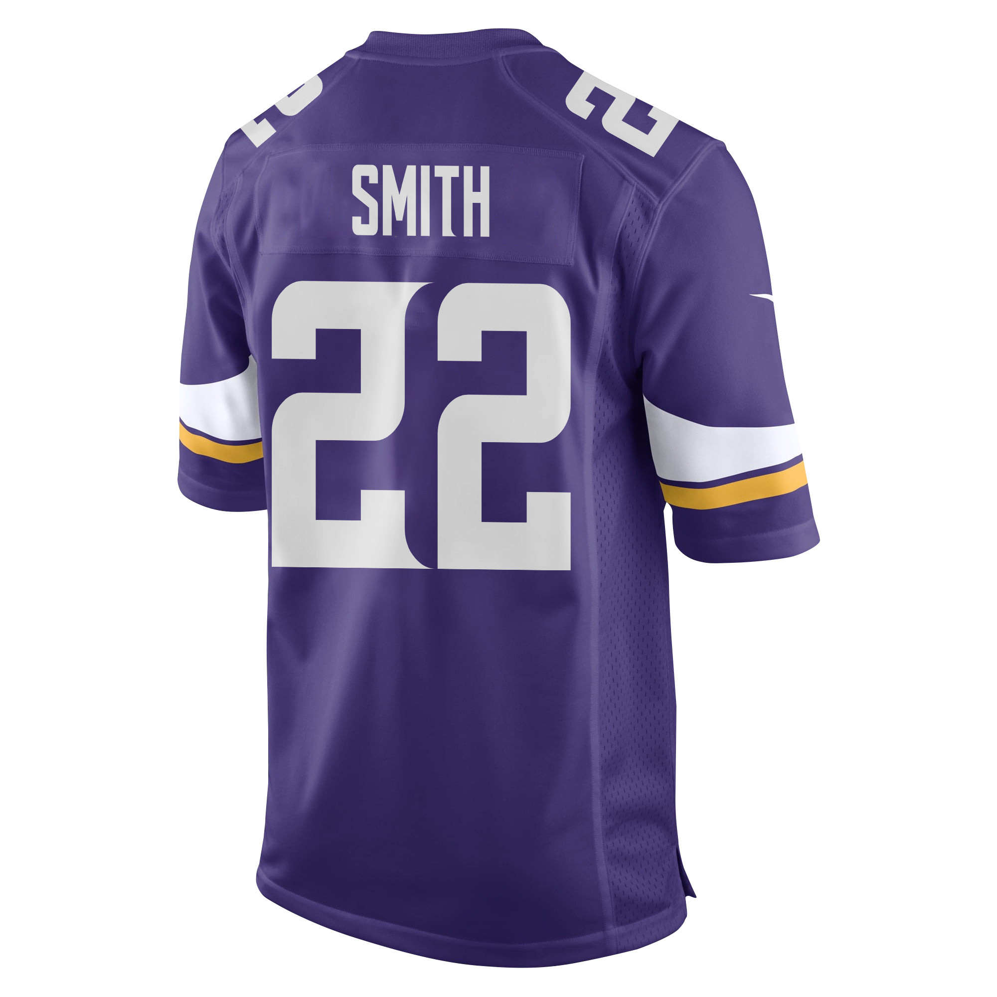 Alternative view of Harrison Smith #22 Minnesota Vikings Super Bowl LIX Game Jersey - Men's | Purple