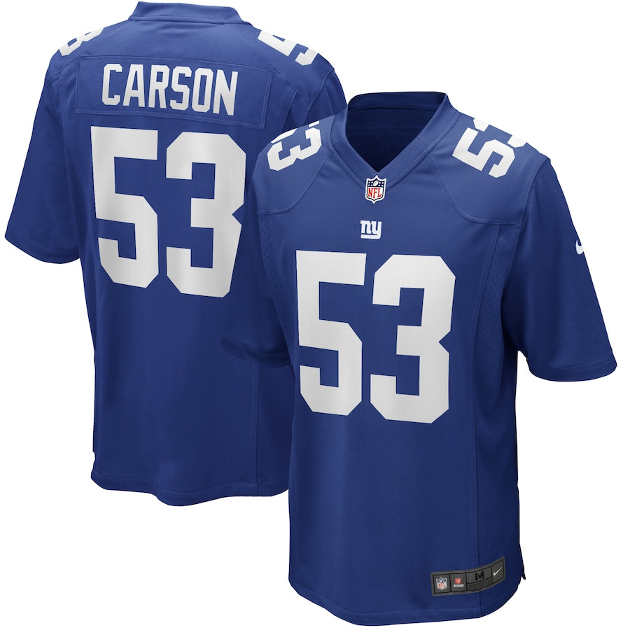 Harry Carson #53 New York Giants Game Jersey - Men's | Royal