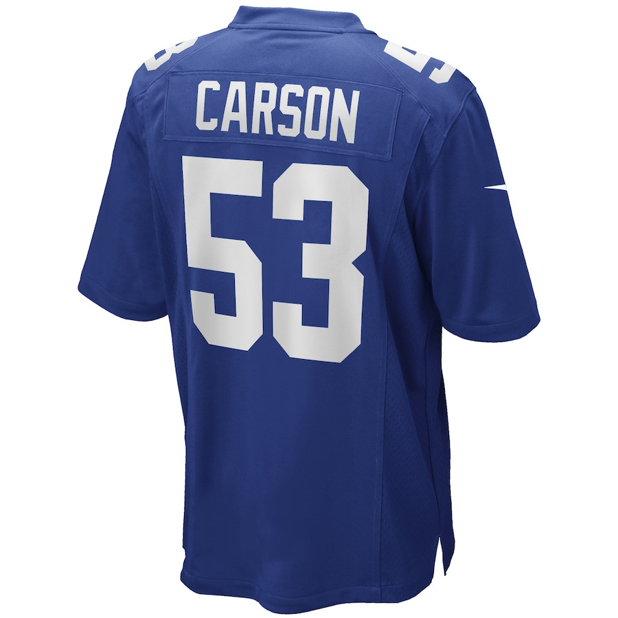 Harry Carson #53 New York Giants Game Jersey - Men's | Royal - Image 3