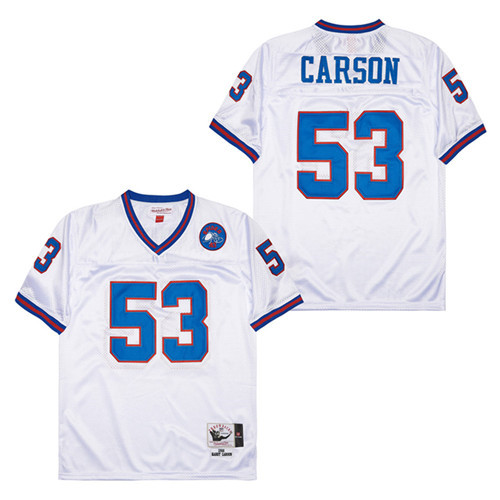 Harry Carson #53 New York Giants Throwback Game Jersey - Men's | White