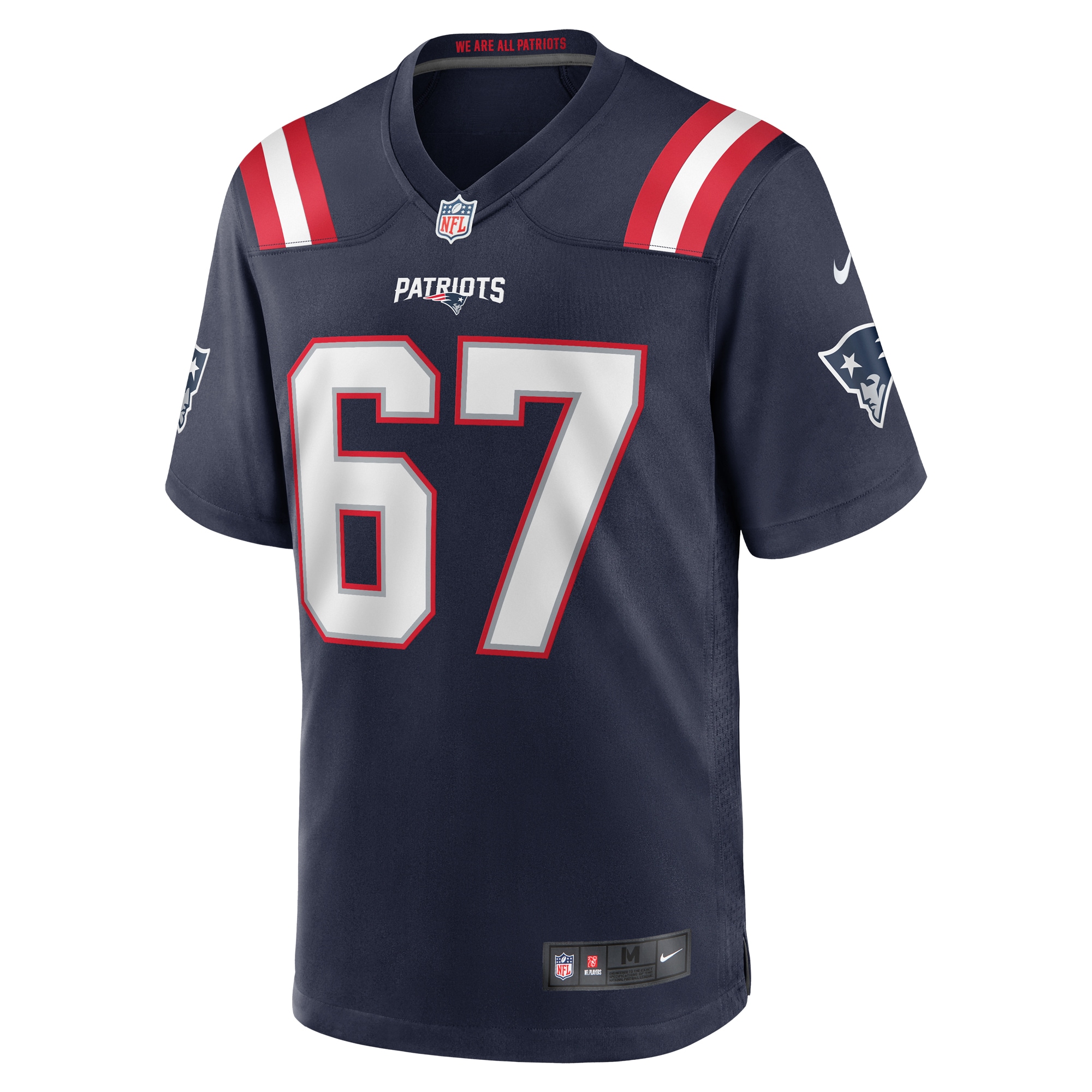 Alternative view of Hayden Howerton New England Patriots Game Jersey - Men's