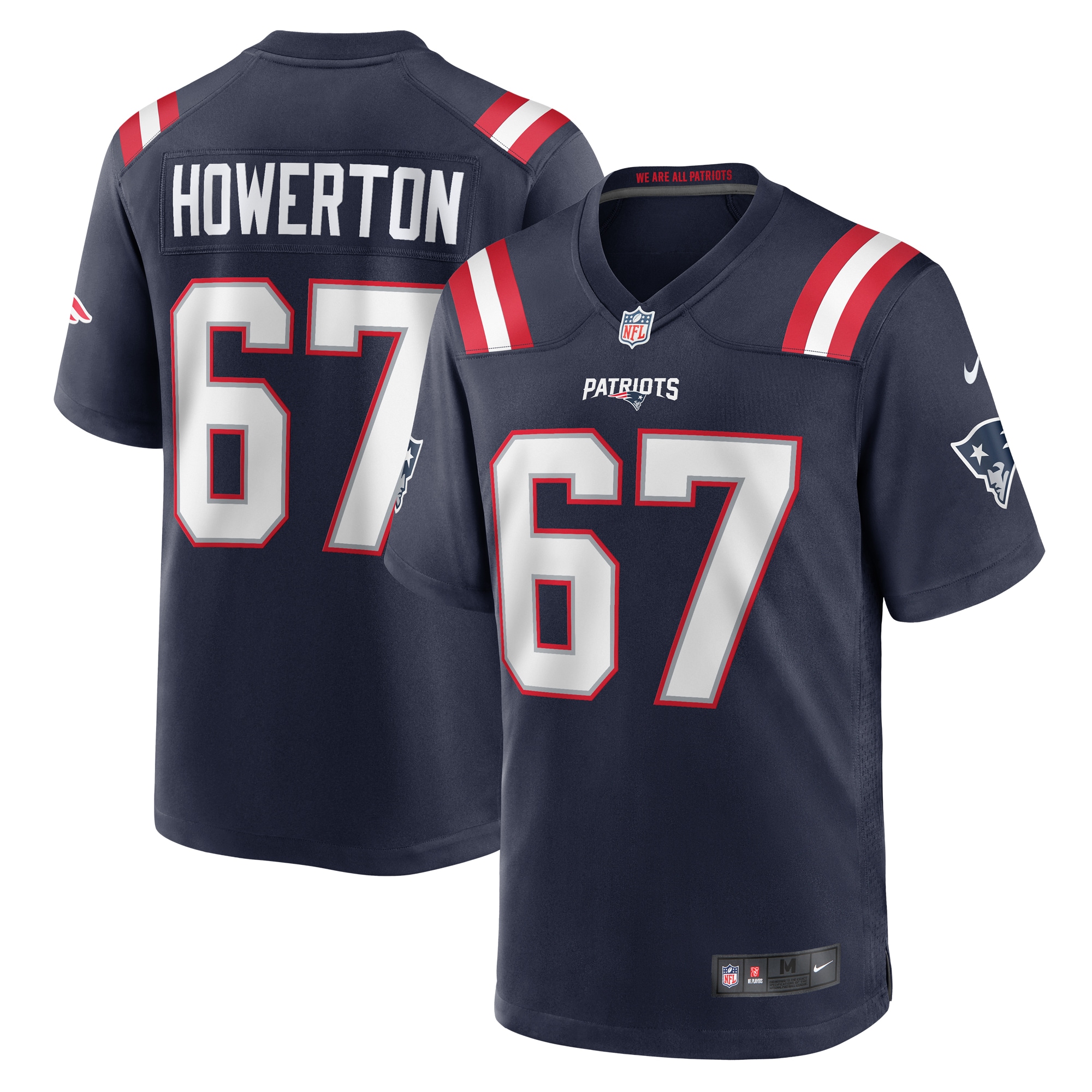 Hayden Howerton New England Patriots Game Jersey - Men's