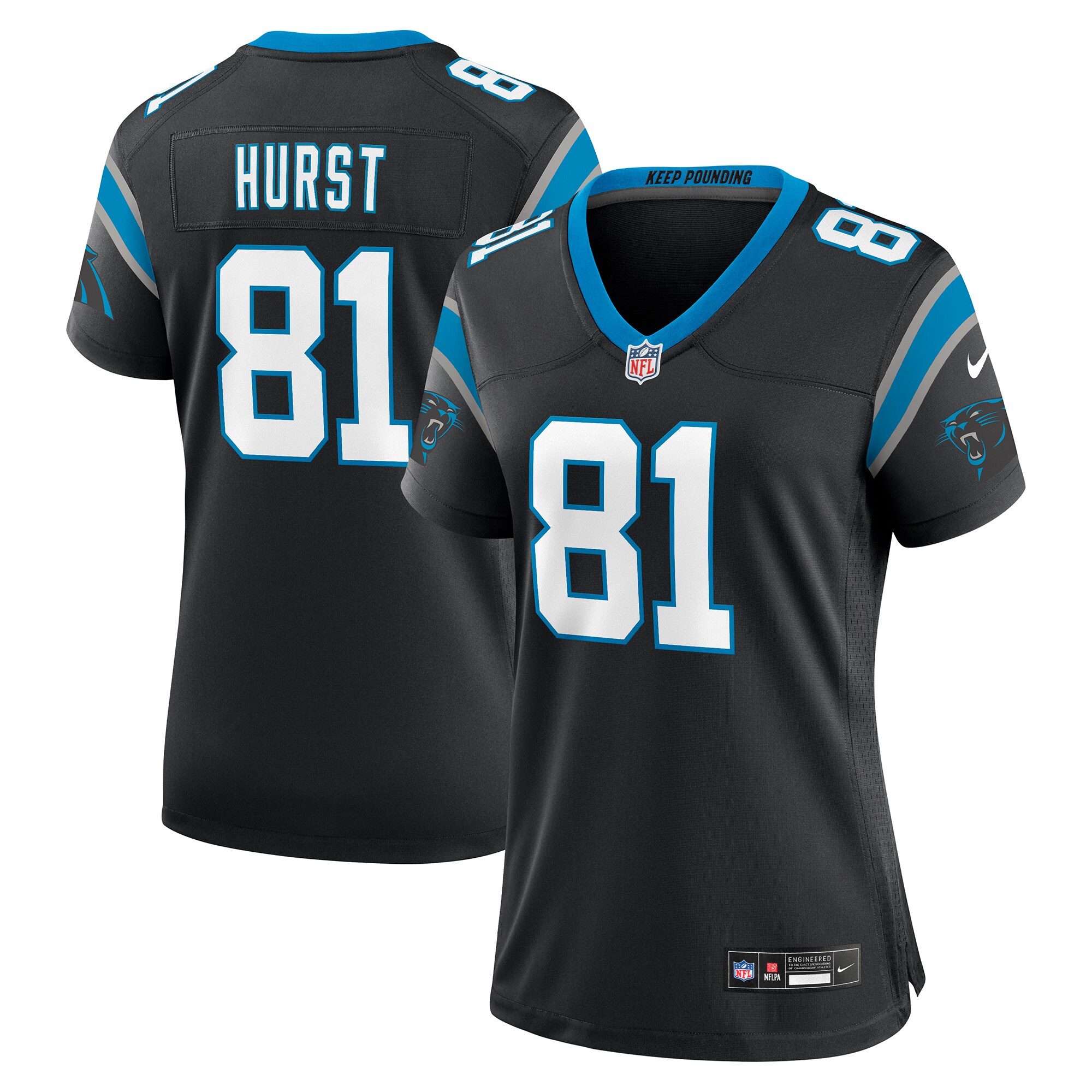 Hayden Hurst Carolina Panthers Game Jersey - Women's
