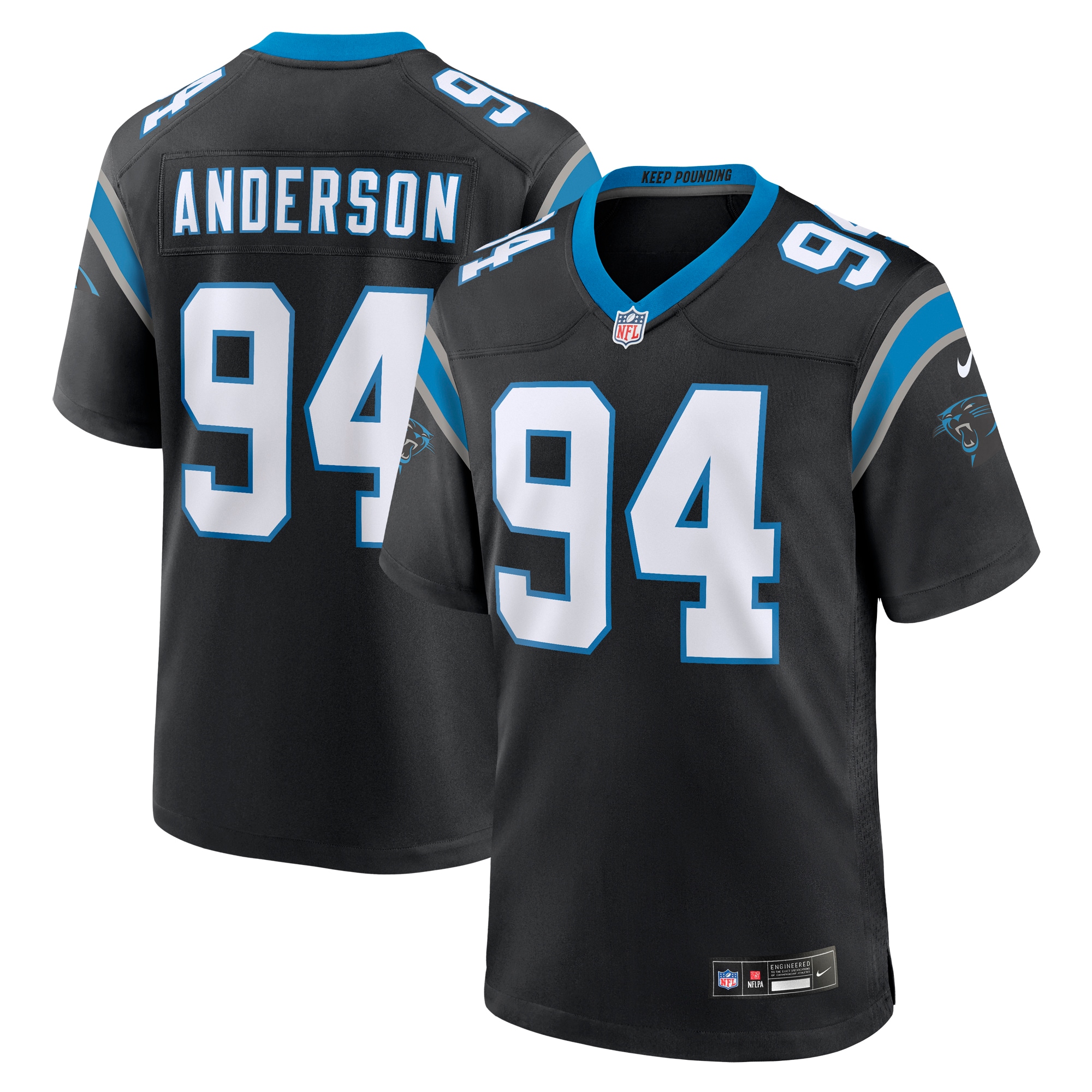 Henry Anderson Carolina Panthers Game Jersey - Men's