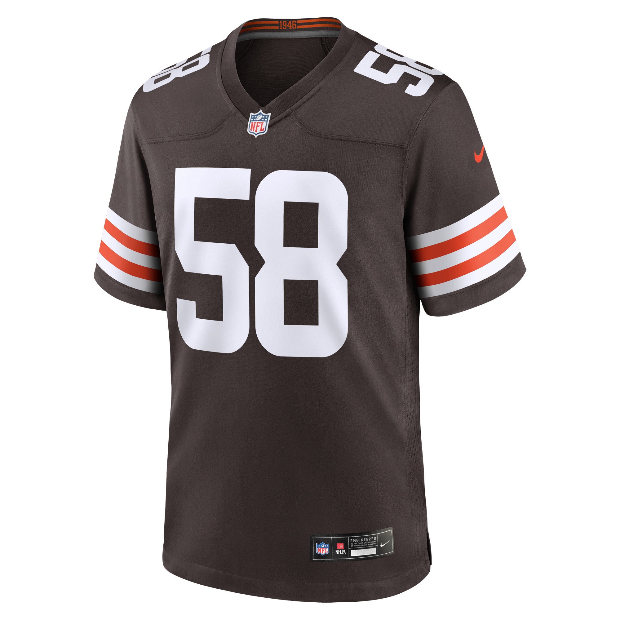 Alternative view of Hicks Cleveland Browns Game Jersey - Men's