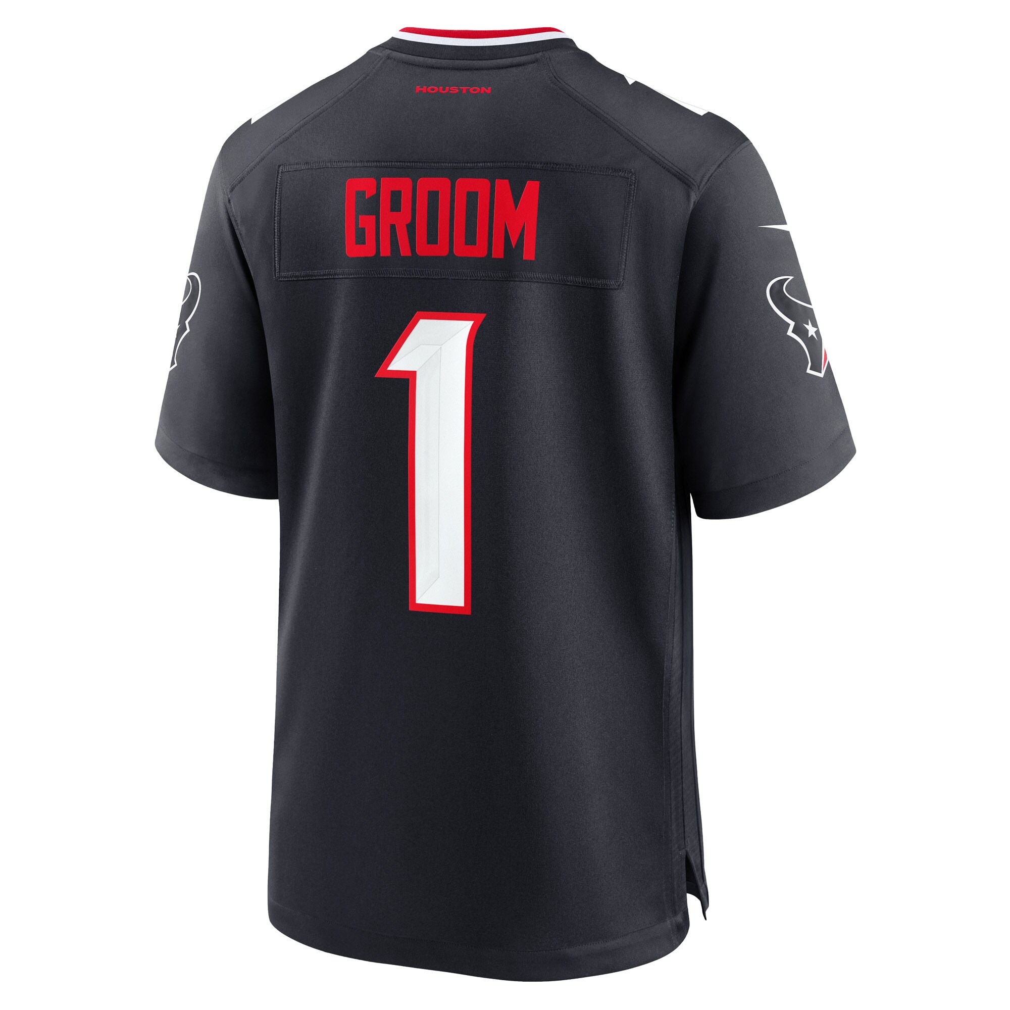 Houston Texans Number #1 Houston Texans Game Jersey - Men's - Image 3