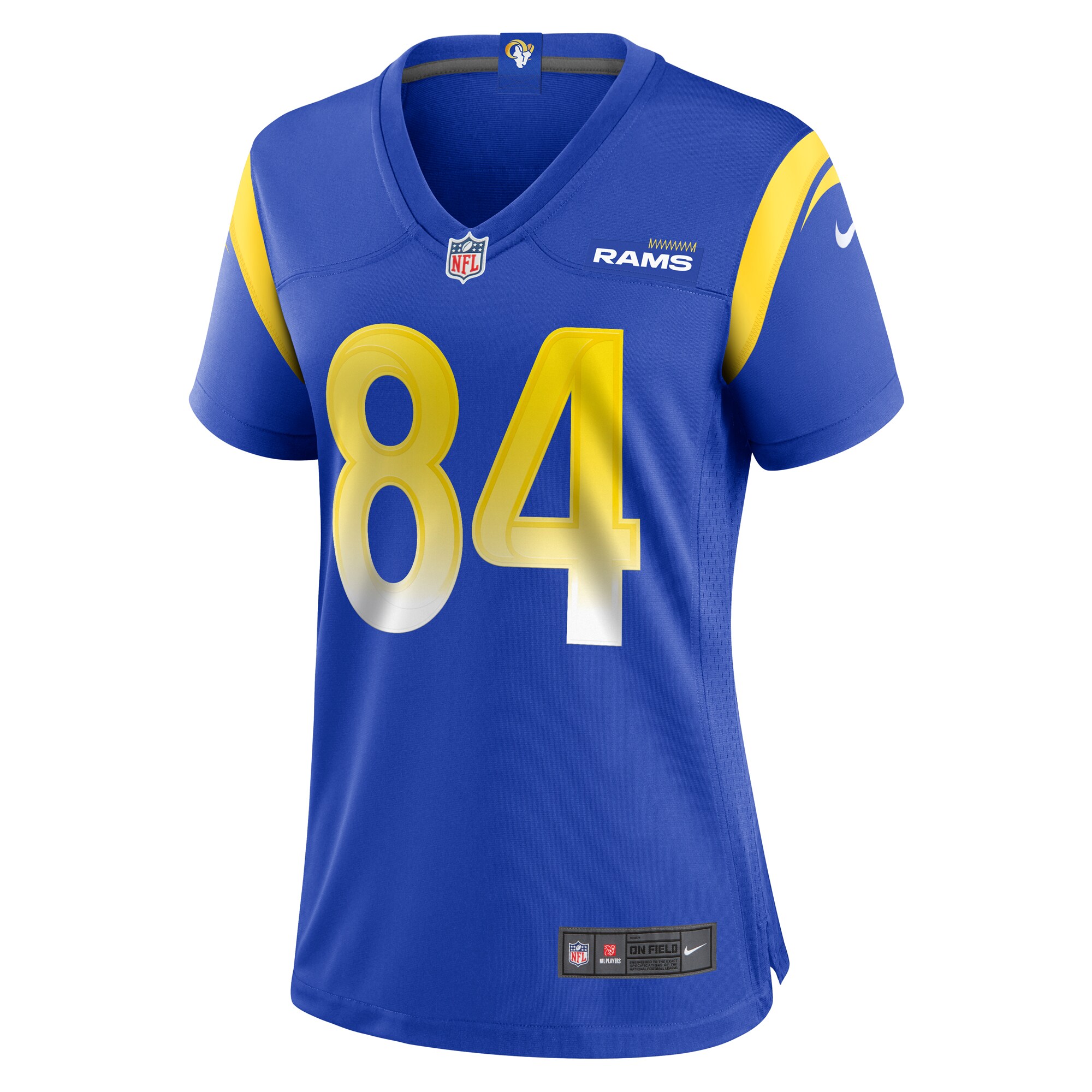 Alternative view of Hunter Long Los Angeles Rams Game Jersey - Women's