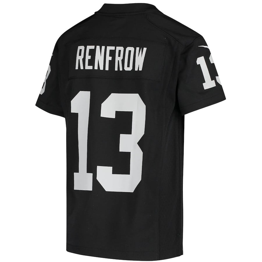 Hunter Renfrow #13 Las Vegas Raiders Game Jersey - Youth | Black - Image 3