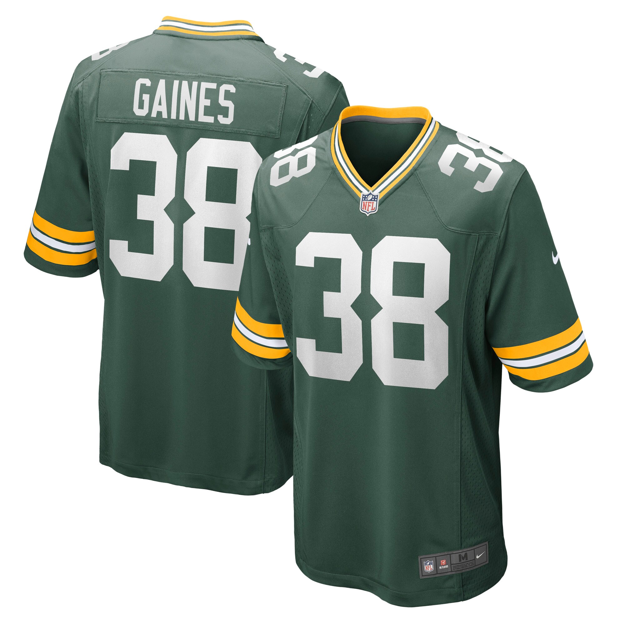 Innis Gaines Green Bay Packers Game Jersey - Men's