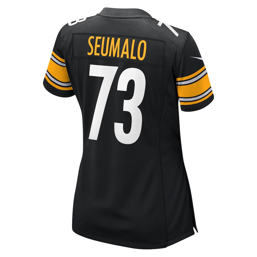 Isaac Seumalo #73 Pittsburgh Steelers Game Jersey - Women's | Black - Image 3