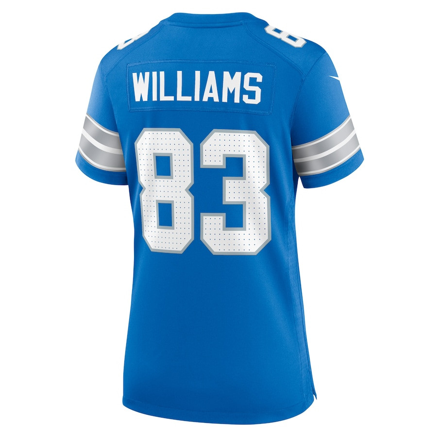 Isaiah Williams #83 Detroit Lions Game Jersey - Women's | Blue - Image 3