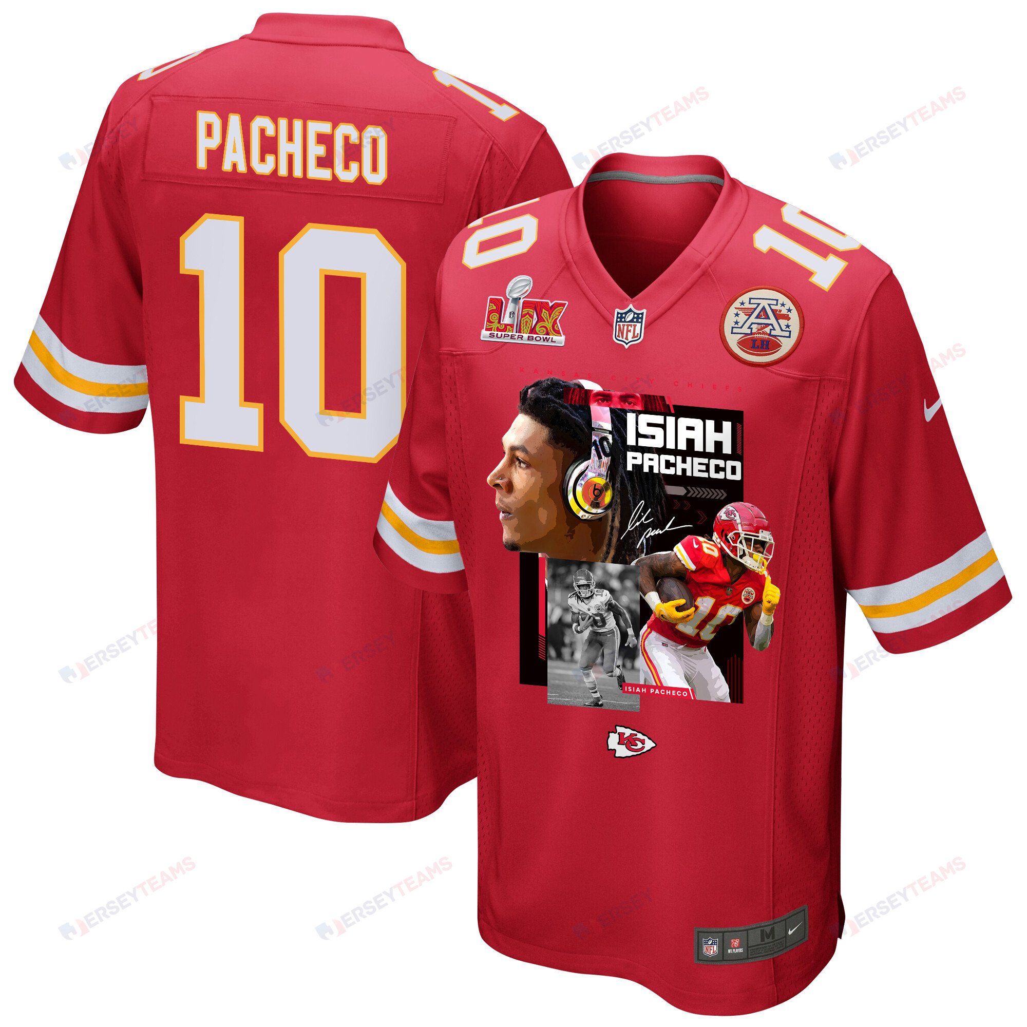 Isiah Pacheco #10 Kansas City Chiefs Game Jersey - Men's | Red