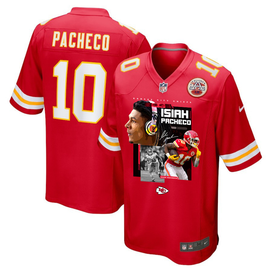 Isiah Pacheco #10 Kansas City Chiefs Game Jersey - Men's | Red